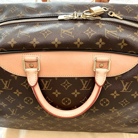 Authentic LOUIS VUITTON Eole 50 LV Monogram Duffel Rolling Travel Bag, Like NEW! - Picture 6 of 17